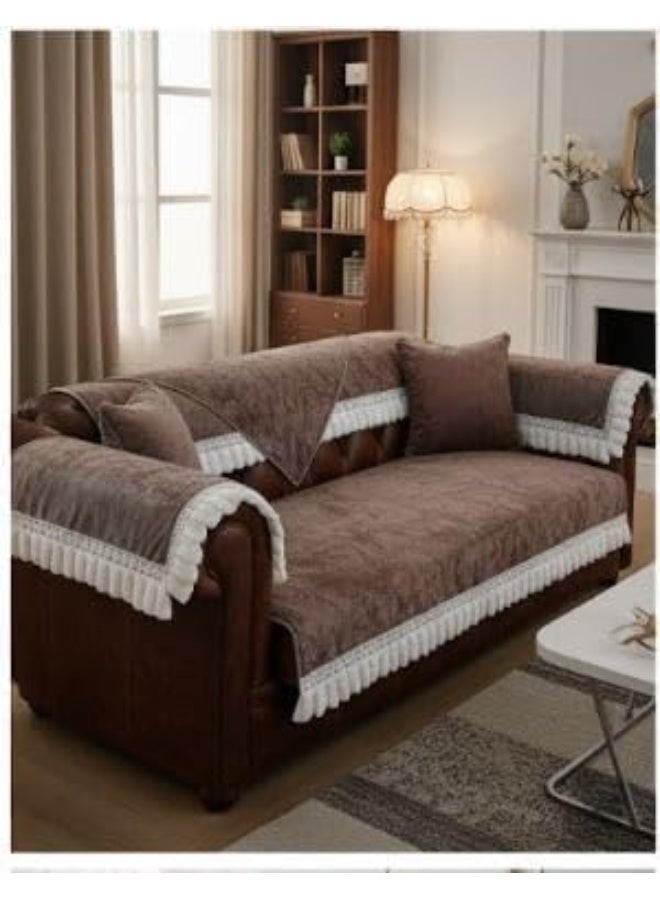 Cover Protector, Quilted Sectional Couch Slipcover, Cafe 10Piece Set - Image 5